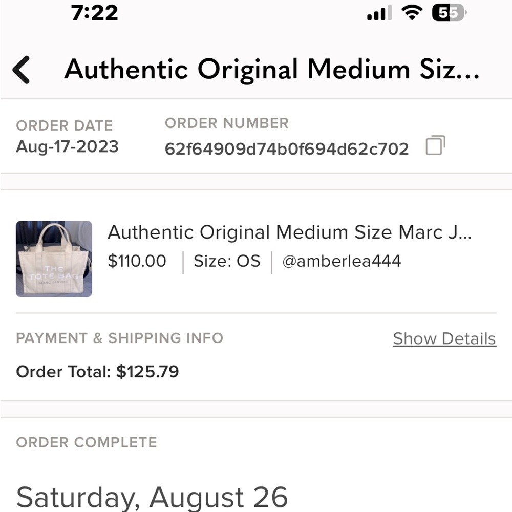 Re-posh Marc Jacobs Cream Medium Tote
Needs to be cleaned 
note some ink stains